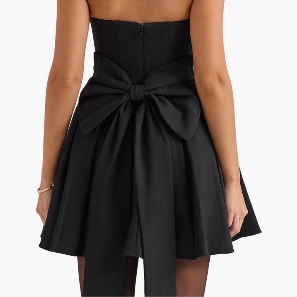House of CB Emmanuela Strapless Bow mini Dress NWOT size M A-C $285 - Picture 12 of 13